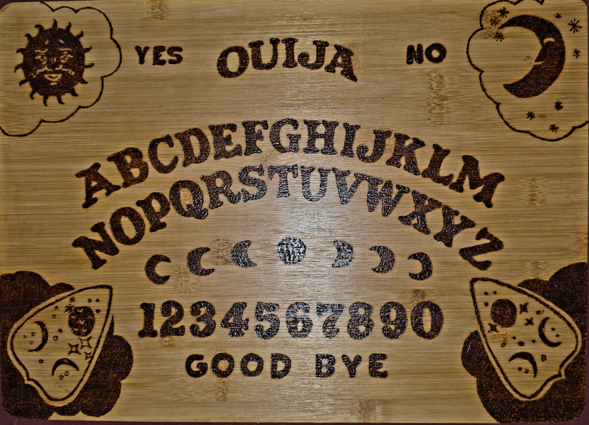 "Ouija Board" Hand-Burned Bamboo Cutting Board