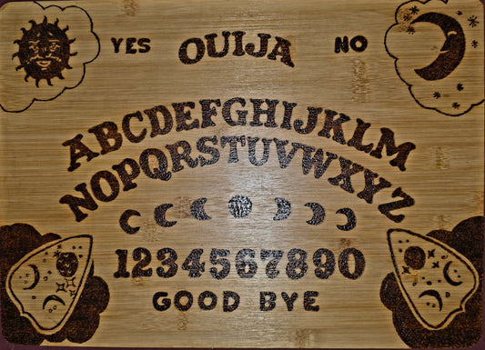 "Ouija Board" Hand-Burned Bamboo Cutting Board